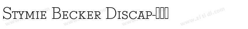 Stymie Becker Discap字体转换
